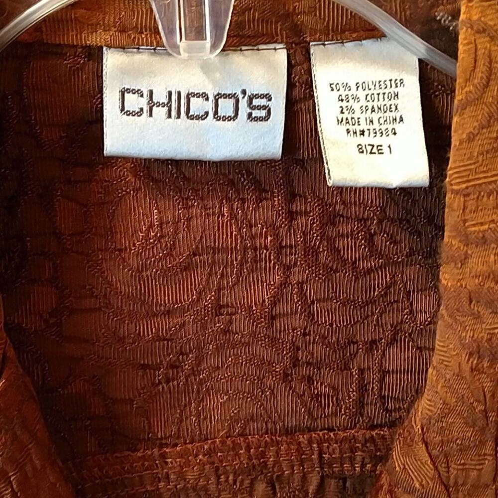 Chico's button front jacket Size 1 Medium Pre-loved - Picture 4 of 5